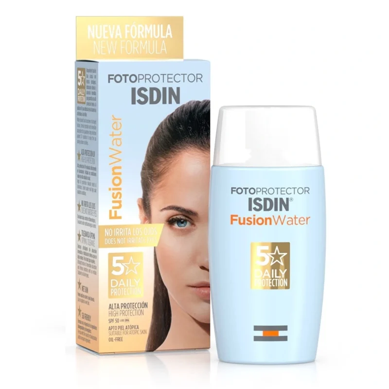 Fotoprotector-ISDIN-Fusion-Water-SPF50-50ml کرم ضد آفتاب ایزدین بی رنگ مدل Fusion Water حجم 50 میل - Image 1