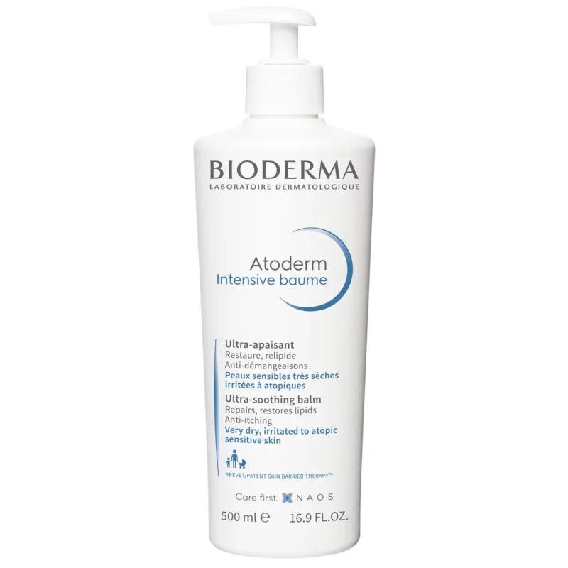 03701129802076_A1C1_s02 کرم بدن پوست خشک و حساس بایودرما Atoderm حجم 500میل - Image 1