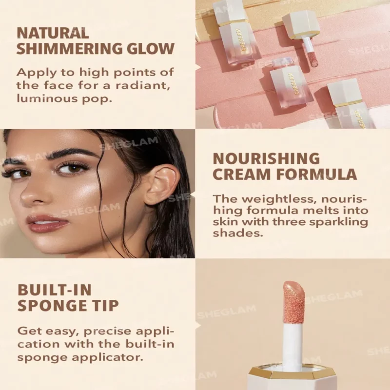 هایلایتر مایع شیگلم Glow Bloom حجم5/2میل - Image 4