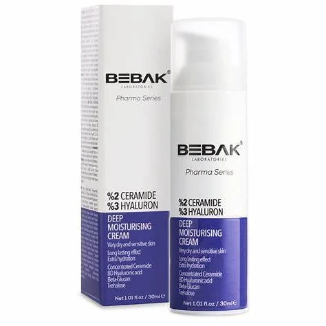 bebak_web (1) کرم مرطوبکننده بباک Deep Moisturising حجم 30میل - Image 1