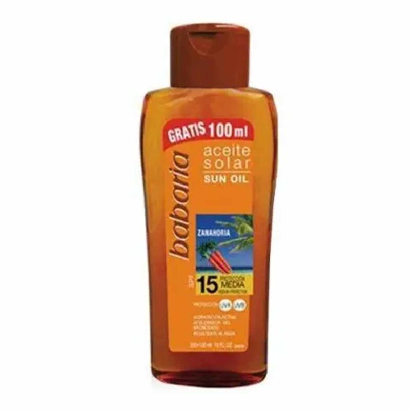 روغن برنزه کننده باباریا مدل هویج spf15 حجم 300میل - Image 1