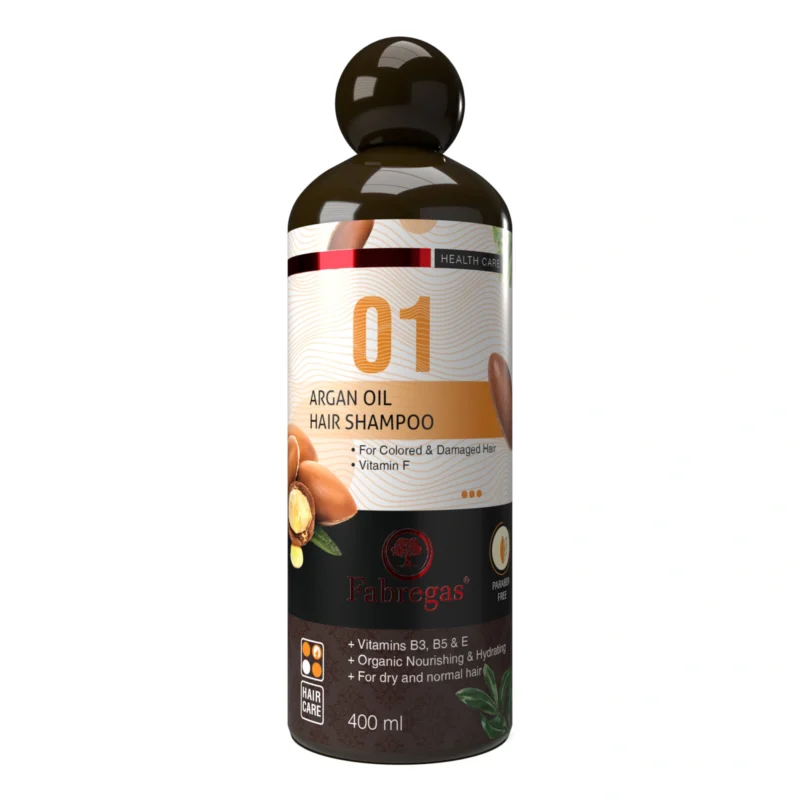 01-Free-Sulfate-Hair-Shampoo شامپو آرگان فابریگاس مخصوص موهای آسیب دیده حجم 400 میل - Image 1