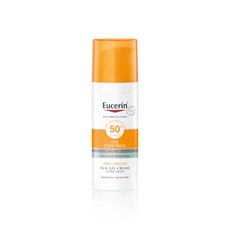 220712_EUC_Sun_Gel-Creme_OilControl_DryTouch_SPF50_Packshot copy ژل کرم ضدآفتاب اوسرین مدل oil control مخصوص پوست چرب حجم 50میل - Image 1