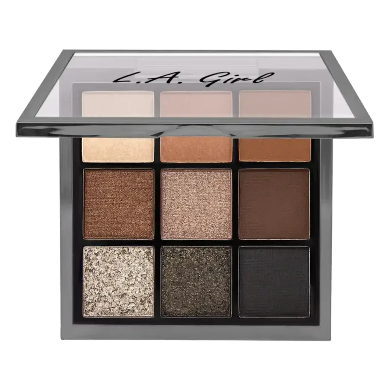 9-color-l-e-girl-shadow-palette-downplay-model پالت سایه 9 رنگ ال ای گرل مدل Downplay