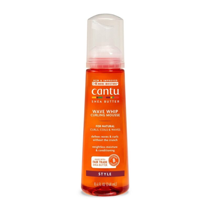 Cantu Wave Whip Curling Mousse 248ml2 موس فرکننده مو ضدوز کانتو مدل Shea Butter حجم 248میل - Image 1