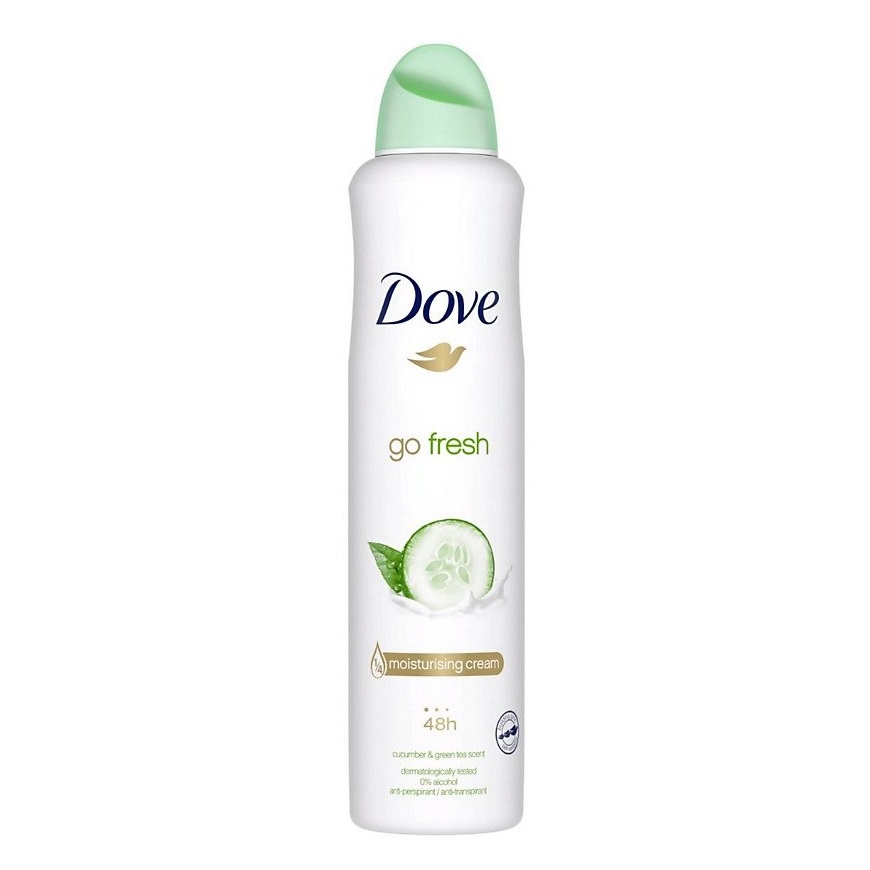 اسپری ضدتعریق زنانه داو مدل go fresh خیار حجم 250 میل