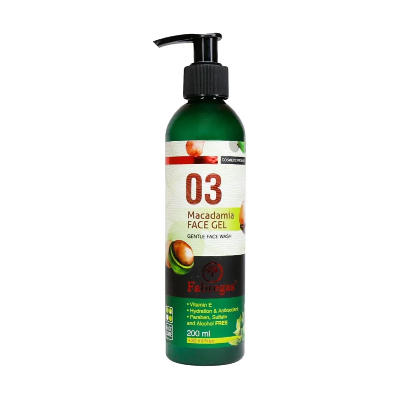 Fabregas-Macadamia-Face-Gel فیس ژل ماکادمیا فابریگاس - Image 1