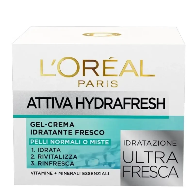 Hydrafreshloreal50ml (1) (1) ژلکرم آبرسان لورال مدل Attiva Hydra Fresh حجم 50میل - Image 1