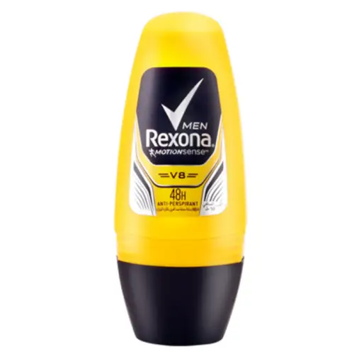 Mom roll antiperspirant for men V8 Rexona 50 ml مام رول ضد تعریق مردانه V8 رکسونا 50 میل
