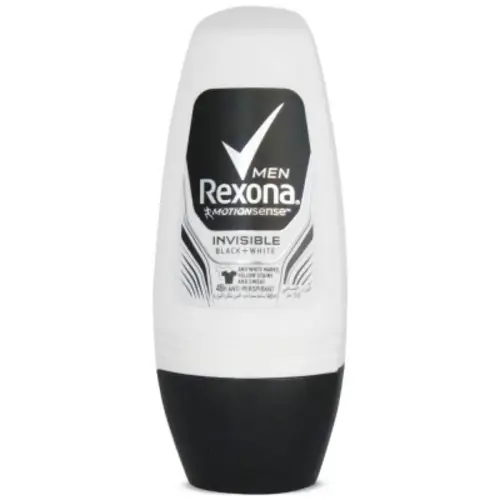 Rexona invisible antiperspirant roll for men رول ضد تعریق مردانه رکسونا مدل Invisible حجم 50 میل