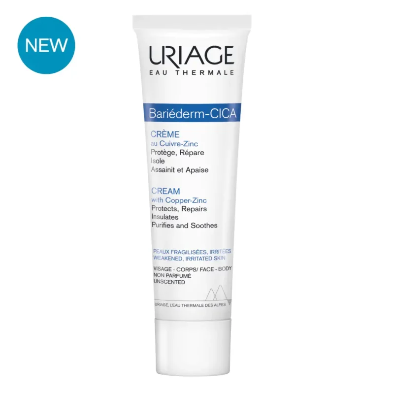 Uriage bariederm cica zinc cream کرم ترمیم کننده پوست اوریاژ سری Bariederm مدل Cica حجم 40 میلی لیتر - Image 1
