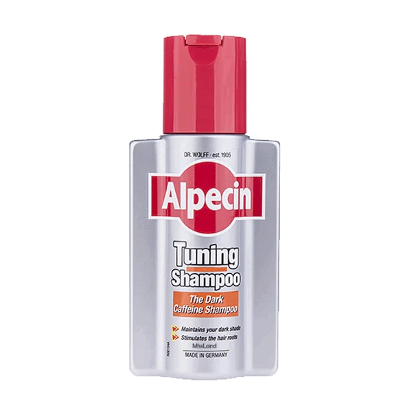 alpecin-tuning-shampoo شامپو آلپسین تقویت رنگدانه های مو مدل Tuning حجم 200 میل