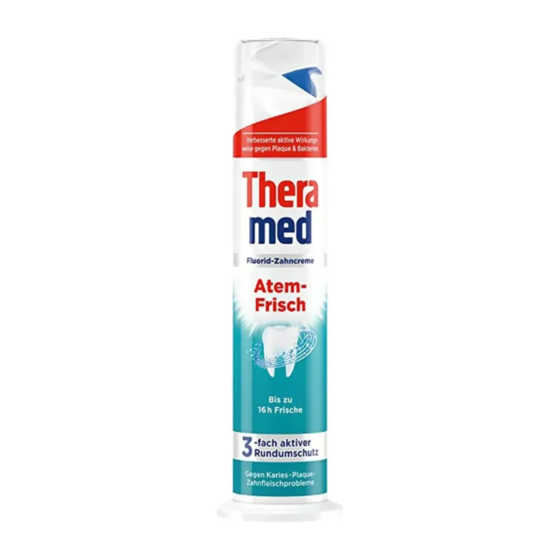 atem-frisch-model-pump-toothpaste خمیر دندان پمپی ترامد مدل Atem-Frisch