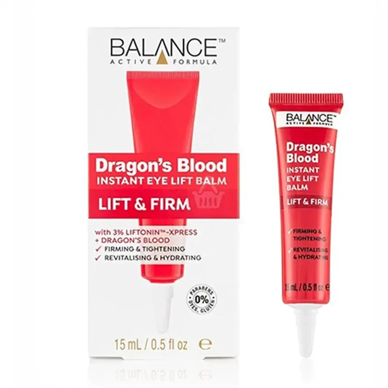 balance-active-formula-dragons-blood-instant-eye-lift-balm-15ml کرم دور چشم لیفت و سفت کننده دراگون بلاد بالانس حجم ۱۵ میل