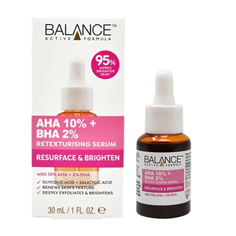 balance-exfoliating-serum-model-aha10-and-bha2-volume-30-ml سرم لایه بردار بالانس مدل AHA10% و BHA2% حجم 30 میل