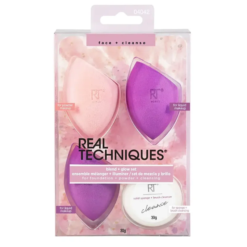 beauty-blender-rail-technique-three-pieces-with-soap ست اسفنج (بیوتی بلندر) ریل تکنیک سه عددی به همراه صابون