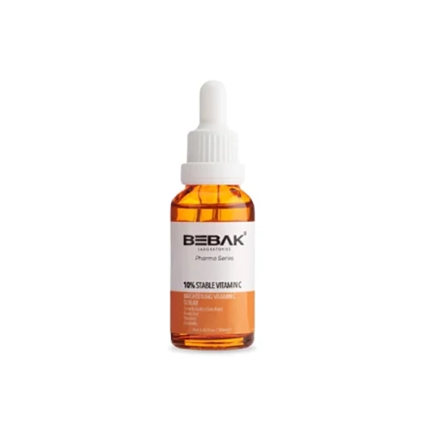 bebak-pharma-brightening-serum-10-vitamin-c سرم روشن کننده Bebak ویتامین C حجم 30 میل