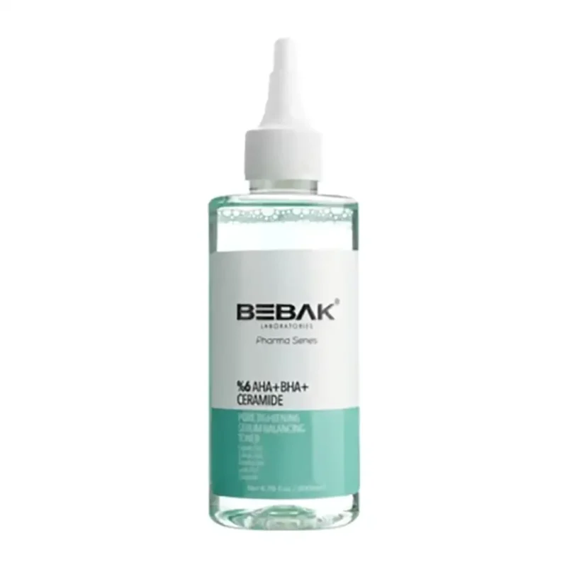 bebak-pharma-pore-tightening-purifying-and-anti-blackhead-toner تونر سفت کننده و تصفیه کننده Bebak حجم 200 میل