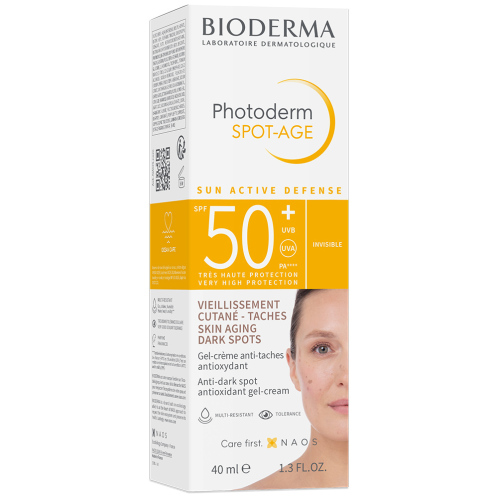 bioderma-photoderm-spot-age-adiavrohi-adiliaki-krema-prosopou-spf50-40mll ضدآفتاب ضدلک و ضدپیری بایودرما مدل spot-age حجم 40میل - Image 1
