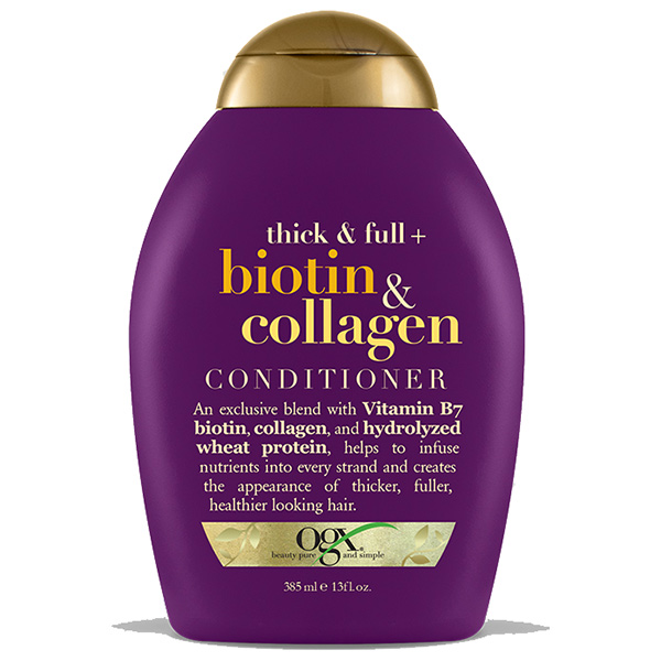 biotin and collagen conditioner نرم کننده موی او جی ایکس مدل biotin&collagen حجم 385میل - Image 1
