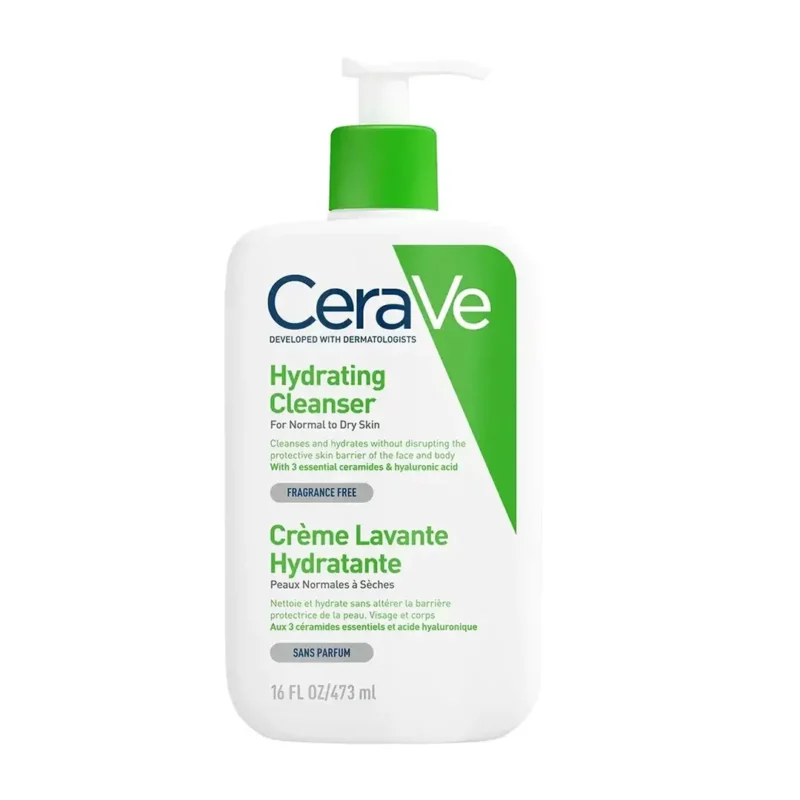 cerave-hydrating-cleanser-473ml کرم شستشو آبرسان قوی سراوی مدل Hydrating Cleanser حجم 473 میل