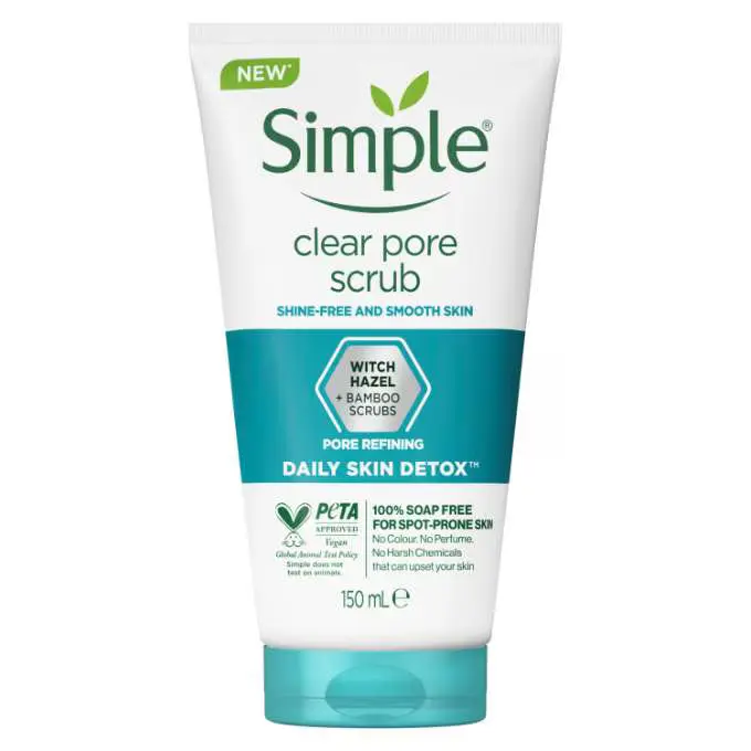 clear pore scrub اسکراب پوست چرب سیمپل مدل clear pore scrub حجم 150 میل - Image 1