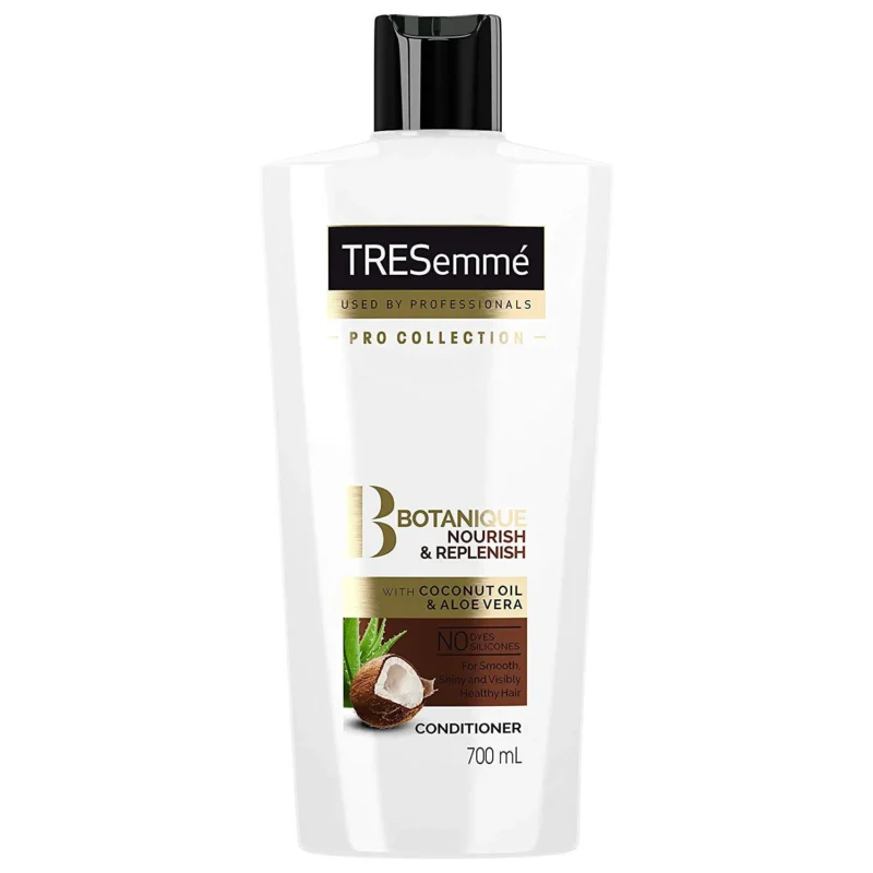 coconut oil conditioner tresemme 700ml نرم کننده مو ترزمه روغن نارگیل و آلوئه ورا مدلBotanique حجم 700میل - Image 1
