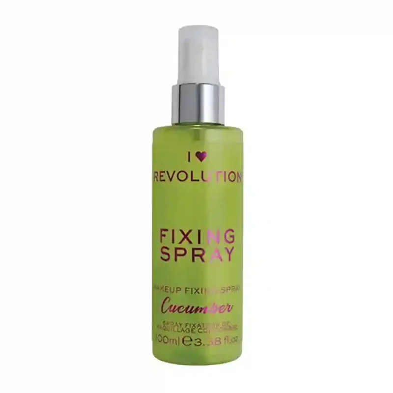cucumber-relution-facial-makeup-fixing-spray اسپری تثبیت کننده آرایش صورت رولوشن مدلCucumber حجم 100 میل