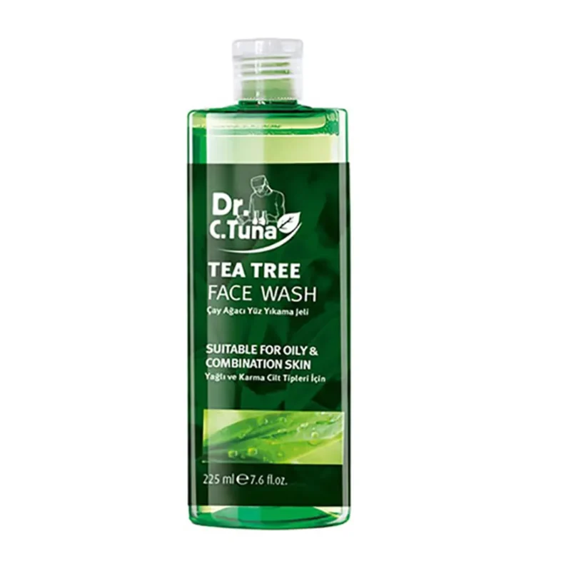 dr-c-tuna-tea-tree-face-wash-gel ژل شستشوی صورت درخت چای دکتر سی تونا فارماسی - 225 میل