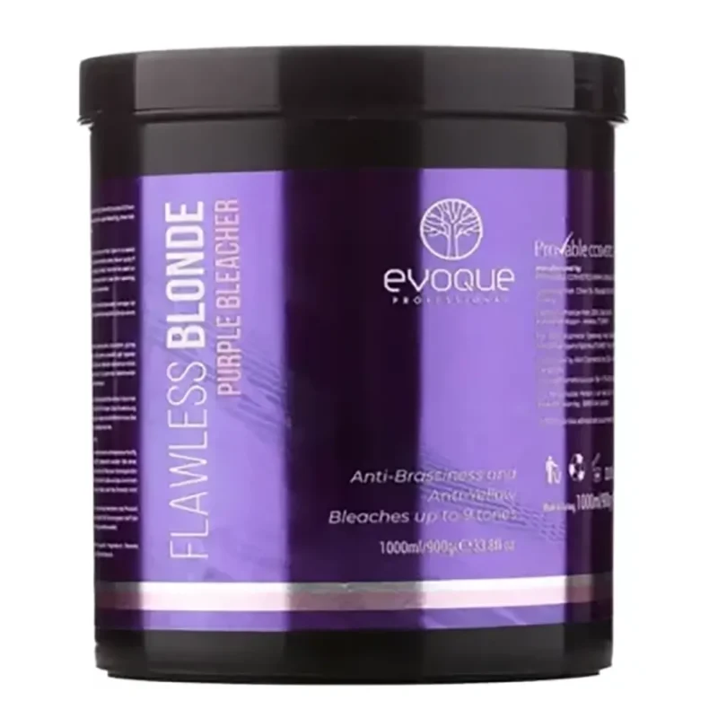 evoque-anti-brassiness-and-anti-yellow-1000-ml پودر دكلره مو ضد زردي ايووك مدل BLONDE FLAWLESS حجم ١٠٠٠ ميل