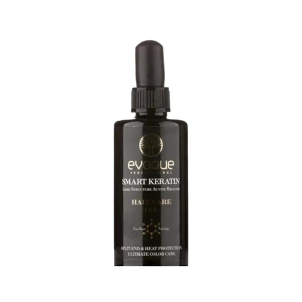 evoque-hair-care-oil-with-smart-keratin روغن مو حاوی کراتین ایووک 90میل