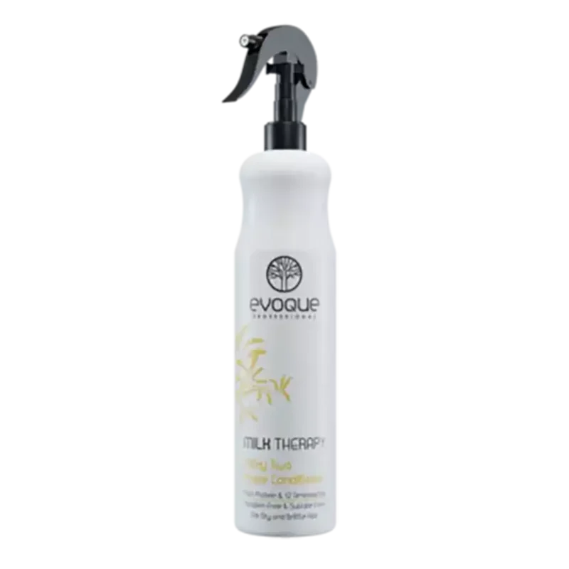 evoque-smart-keratin-2phase-conditioner-400-ml اسپري دو فاز مو ايووك مدل THERAPY MILK مخصوص موهاي خشك و شكننده حجم ۴٠٠ ميل