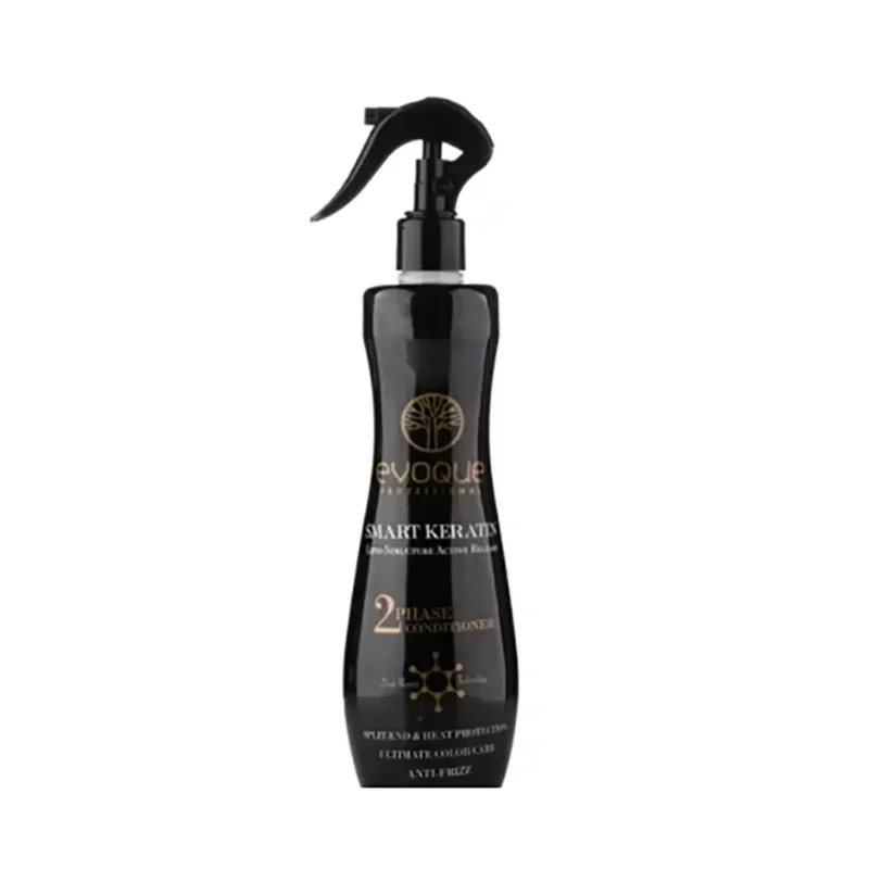 evoque-smart-keratin-400-ml اسپري دوفاز مو اسمارت كراتين ايووك مخصوص موهاي خيلي آسيب ديده حجم ۴۵٠ ميل