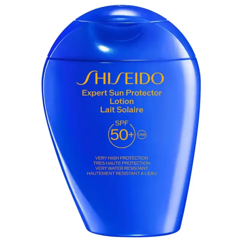 expert-sun-protector-face-and-body-lotion-spf50 لوسیون ضدآفتاب صورت و بدن شیسیدو SPF50 حجم 150 میل