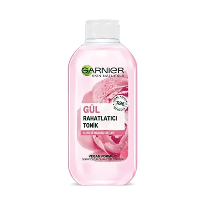 ganir-botanical-toner-suitable-for-dry-and-sensitive-skin-1 تونر گل رز گارنير مدل ROSA پوست خشك و حساس 200 ميل