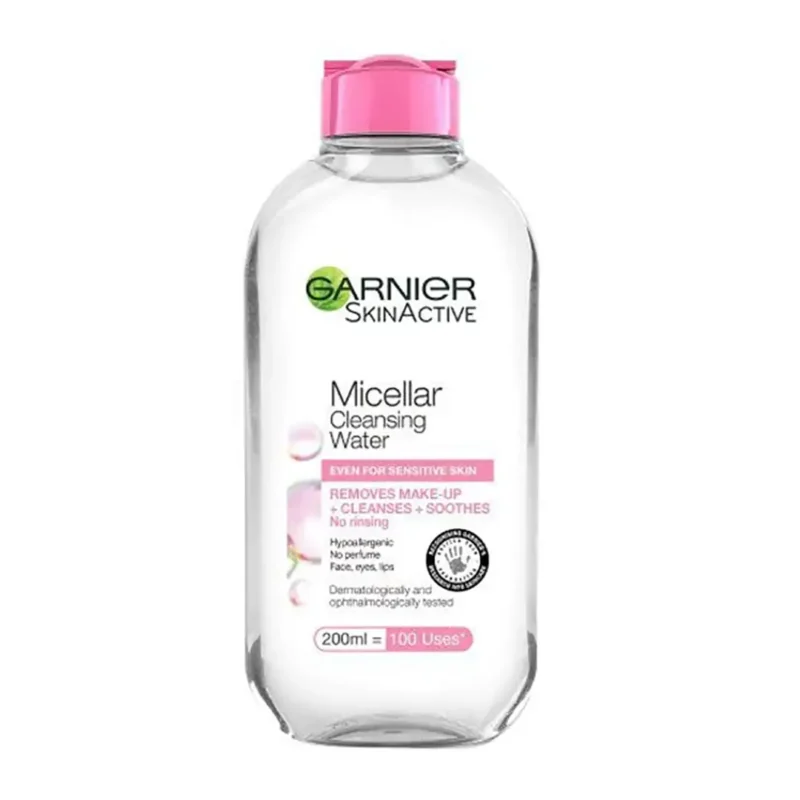 garnier-micellar-water-for-sensitive-skin-200ml میسلار واتر پوست حساس گارنیر 200 میل