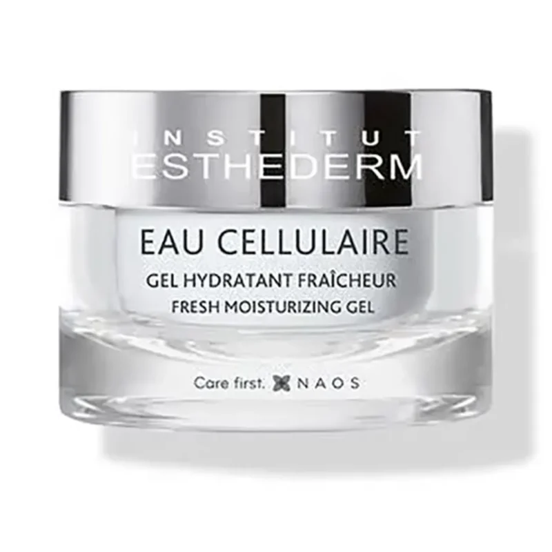 gel-esthederme-eau-cellulaire-50ml ژل مرطوبکننده پوست چرب استادرم مدل cellulaire حجم 50میل