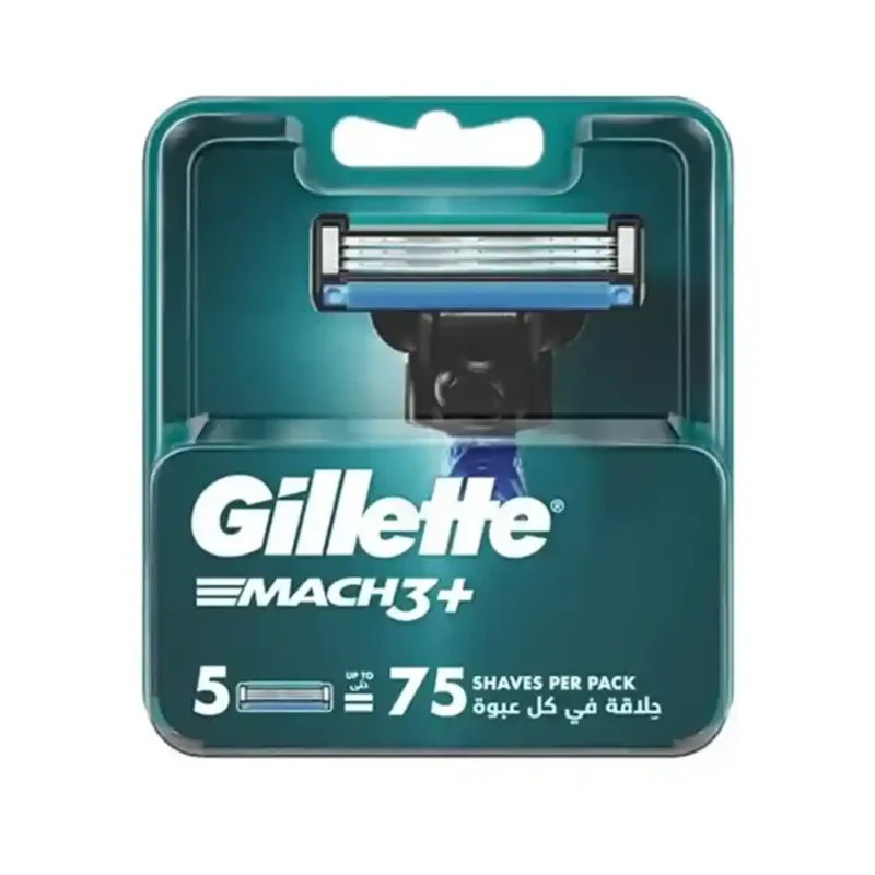 gillette-mach3-spare-razor-pack-of-5 تیغ یدک ژیلت مدل MACH3+ بسته 5 عددی