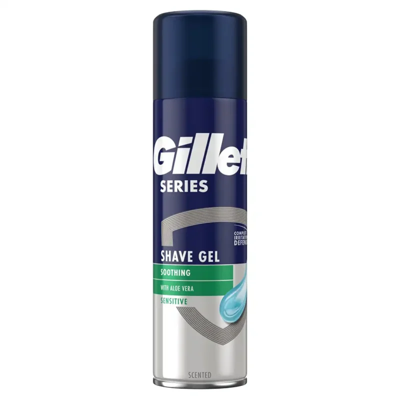 gillette-shaving-gel-sensitive-series-soothing-model-volume-200-ml ژل اصلاح ژیلت سری sensitive مدل Soothing حجم 200 میلی لیتر