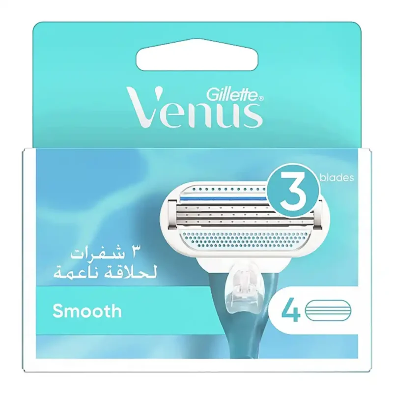 gillette-venus-comfort-glide-4-piece-spare-razor تيغ يدك ژيلت ونوس زنانه 4 عددي مدل Comfortglide Breeze (3لب)
