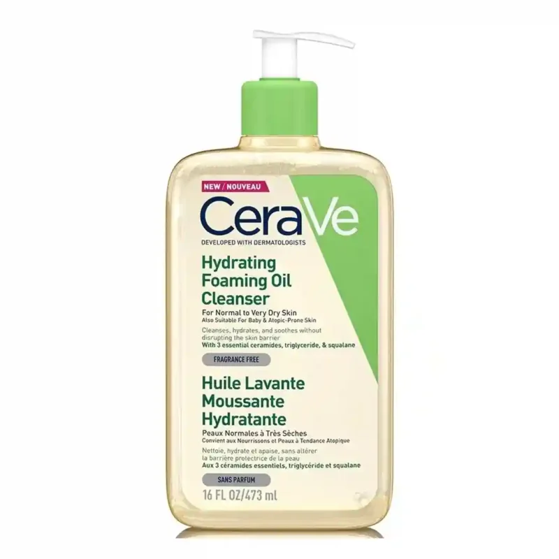 hydrating-foaming-oil-cleanser فوم شستشو روغنی آبرسان سراوی مدل Hydrating حجم 473میل