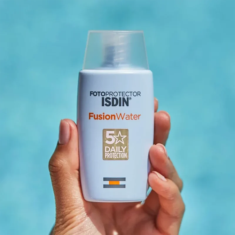 کرم ضد آفتاب ایزدین بی رنگ مدل Fusion Water حجم 50 میل - Image 2