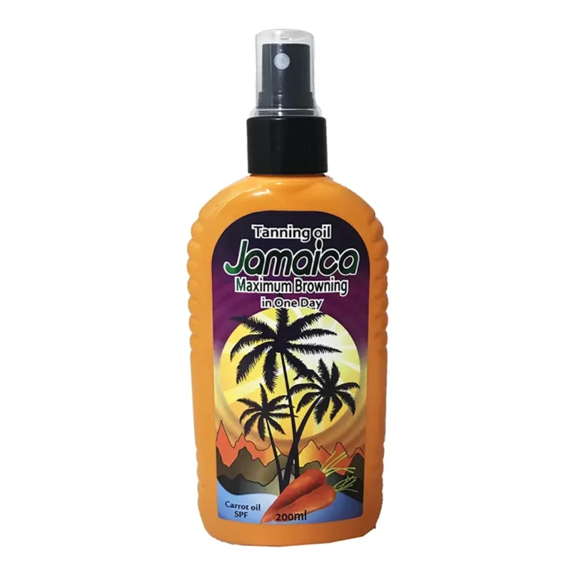jamaica-sun-tanning-spray-model-maximum-browning-carrot-200-ml اسپري برنزه كننده جامائيكا آفتاب مدل Maximum Browning هويج 200 ميل