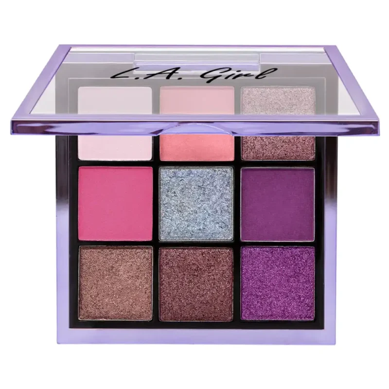 l-a-girl-eye-shadow-palette-model-keep-it-playful-color-ges434-playmate-9-colors پالت سايه چشم ال اي گرل مدل KEEP IT playful رنگ GES434 PLAYMATE (9 رنگ)