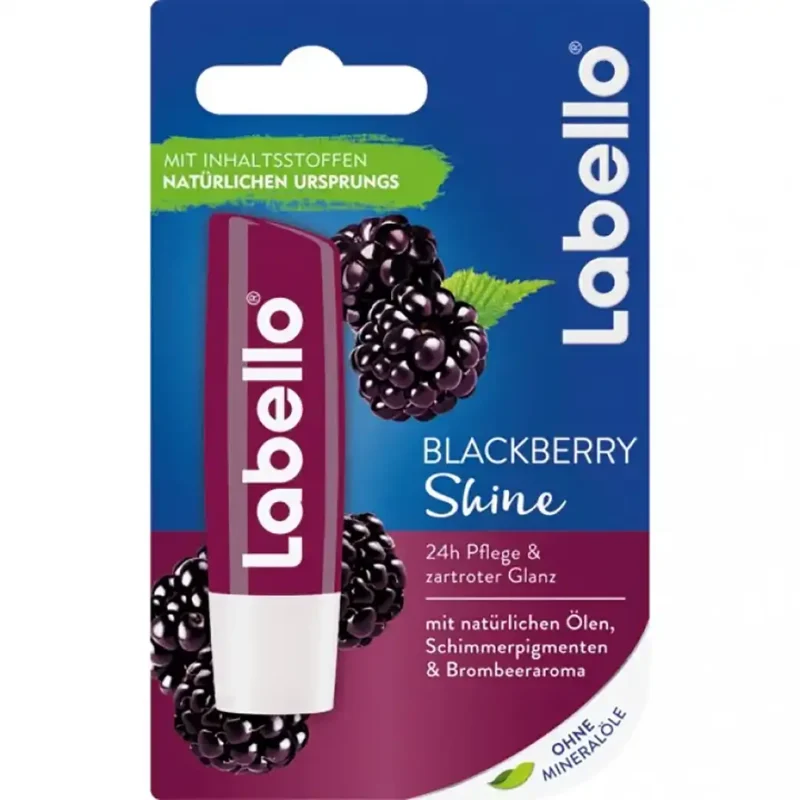 labello-lip-balm-model-blackberry-shine-raspberry-volume-5-5-ml بالم لب لابلو مدل BLACKBERRY SHINE تمشك حجم 5.5 ميل