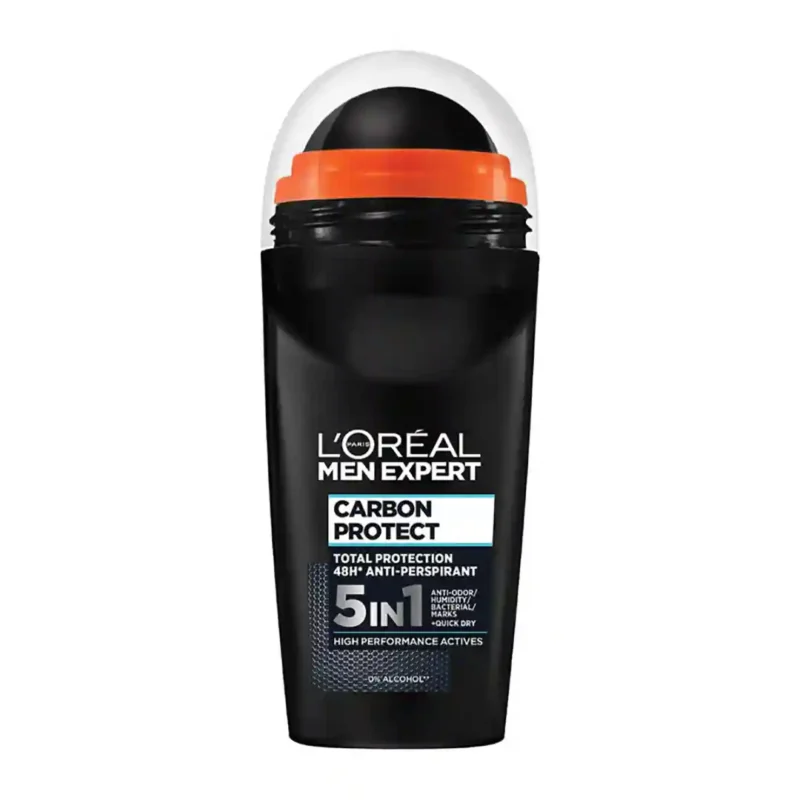 loreal-carbon-protect-antiperspirant-cream رول ضد تعریق مردانه لورآل مدل carbon protect - حجم 50 میل