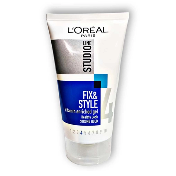 loreal-hair-gel-model-fix-style-number-4-volume-150-ml ژل موی لورال مدل fix & style شماره 4 حجم 150 میل