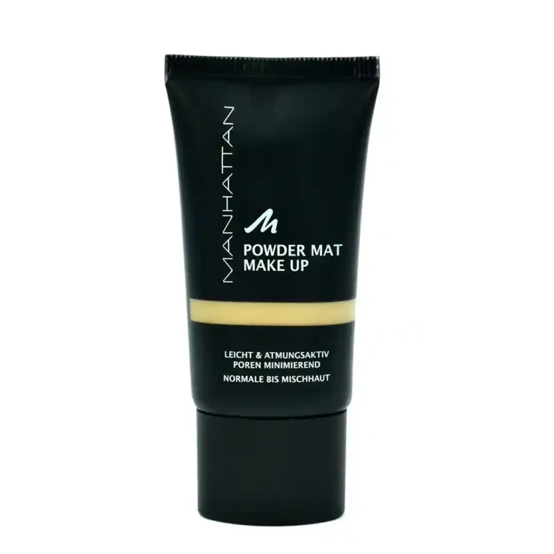 manhattan-hypoallergenic-matte-powder-cream کرم پودر مات ضد حساسیت منهتن - 30 میل