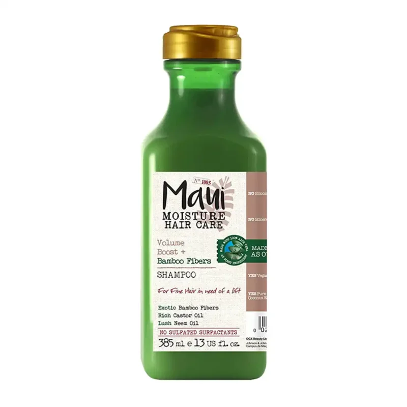 maui-bamboo-fibers-shampoo-for-weak-and-brittle-hair-sulfate-free-385-ml شامپو مائویی مدل Bamboo Fibers موهای ضعیف و شکننده فری سولفات 385 ميل
