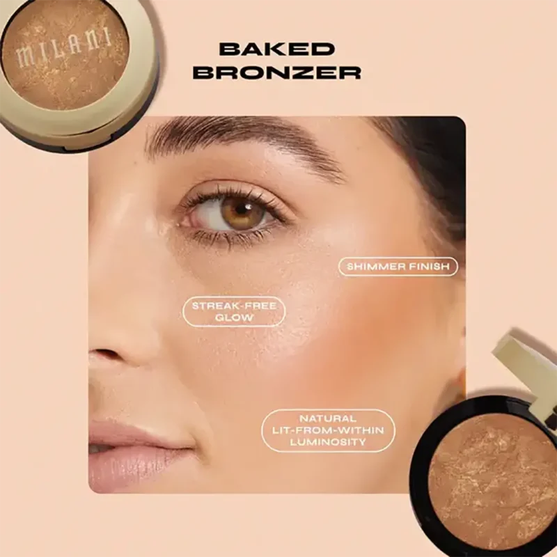 برنزر پودری ميلانی مدل BAKED BRONZER - Image 2
